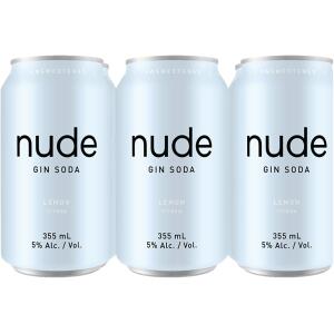 Nude - Gin Soda Lemon 6 Pack