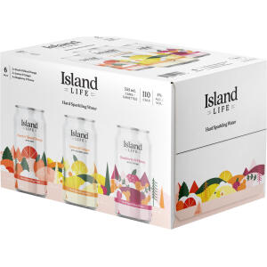 Island Life - <em>Mixed Vodka Sparkling Water 6 Pack</em>