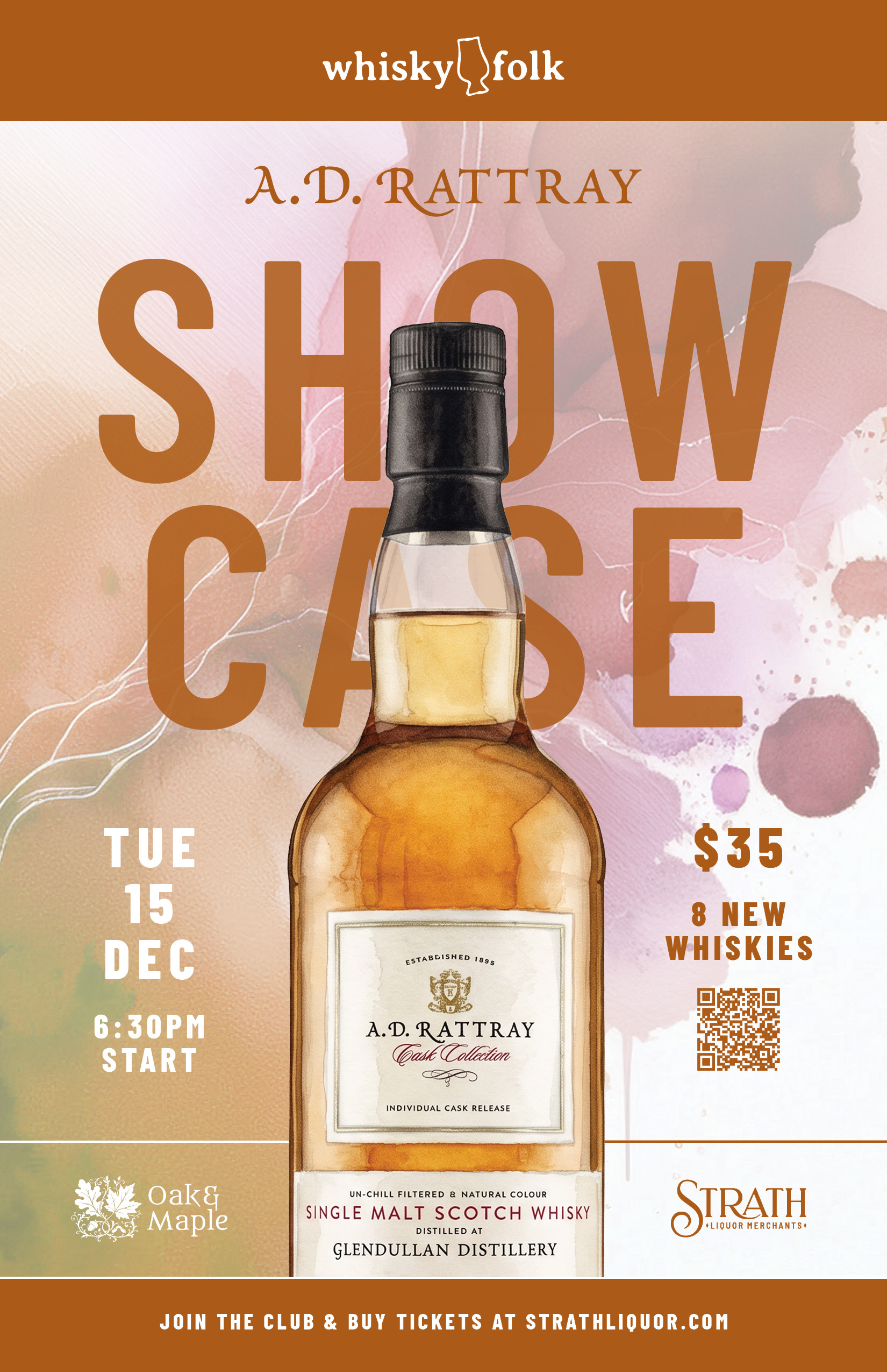 A.D. Rattray Showcase – Tuesday December 15 at 6:30pm
